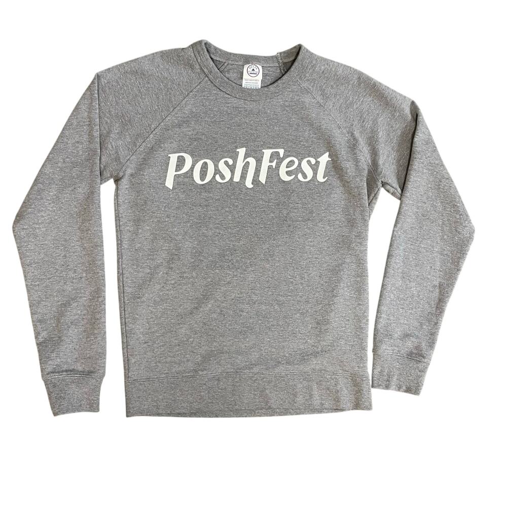 Poshmark Exclusive Posh Fest PoshFest Graphic sweatshirt Crewneck Gray Women’s S